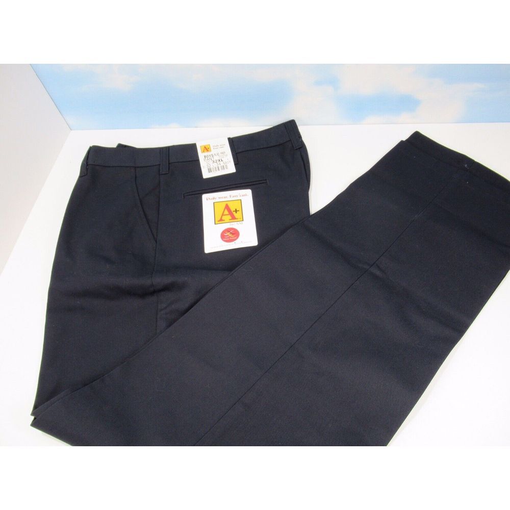 A+ by SAI‎ BOYS Pants Relaxed 7021P NAVY SIZE 32XL 32W x L34 SCHOOL UNIFORM Prep